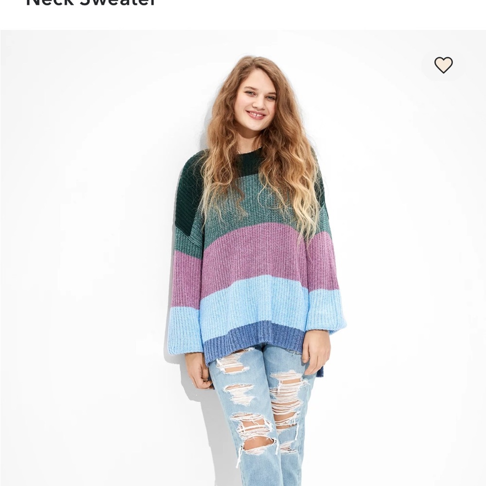 American Eagle Outfitters Multicolor Knit Sweater